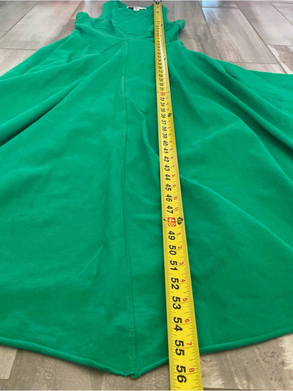 Free People Beach Main Street Midi Dress Small Green Boho Lagenlook Coastal - Picture 6 of 12